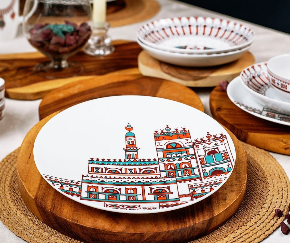 Safira Aziza Home Dinner Plate 24 cm