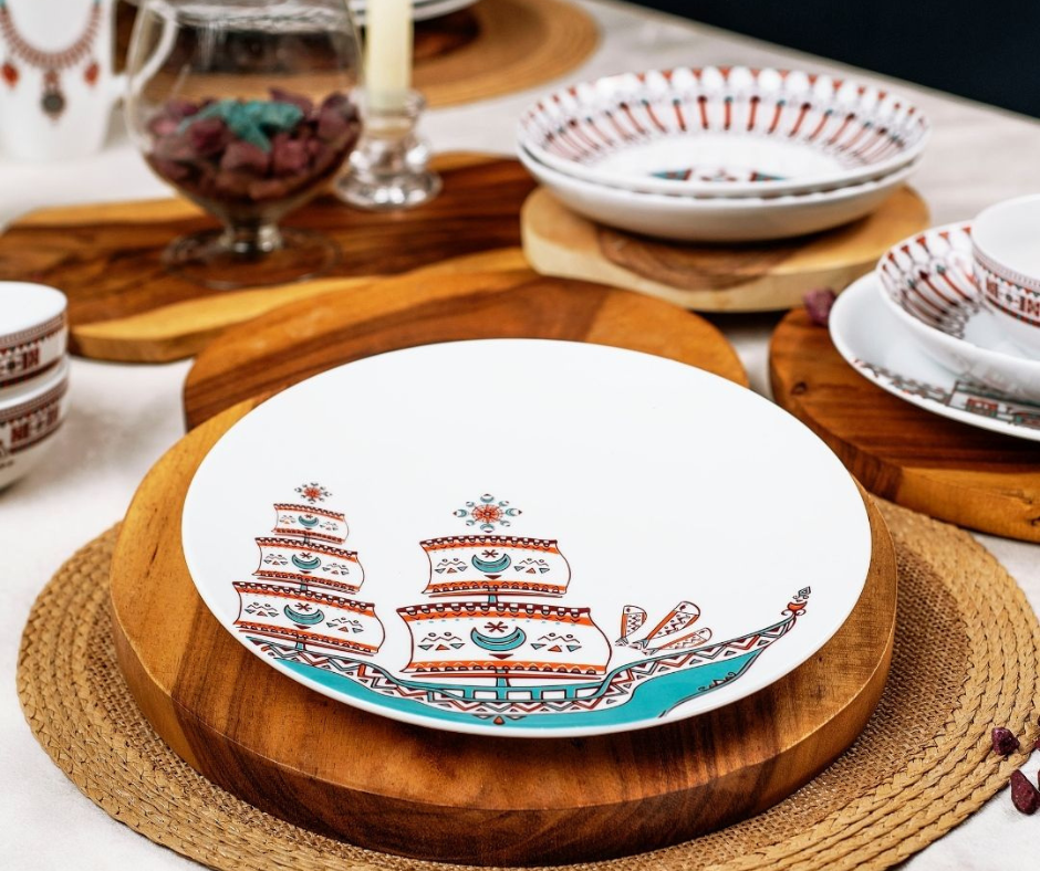 Safira Aziza Home Dinner Plate 24 cm