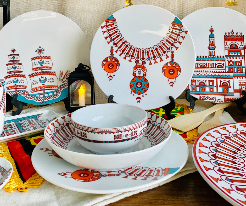 Safira Aziza Dinner Set (18 Pieces)