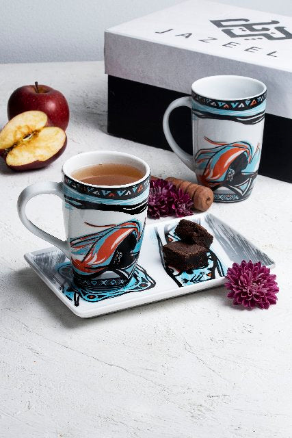 Nubian Mug with Plate