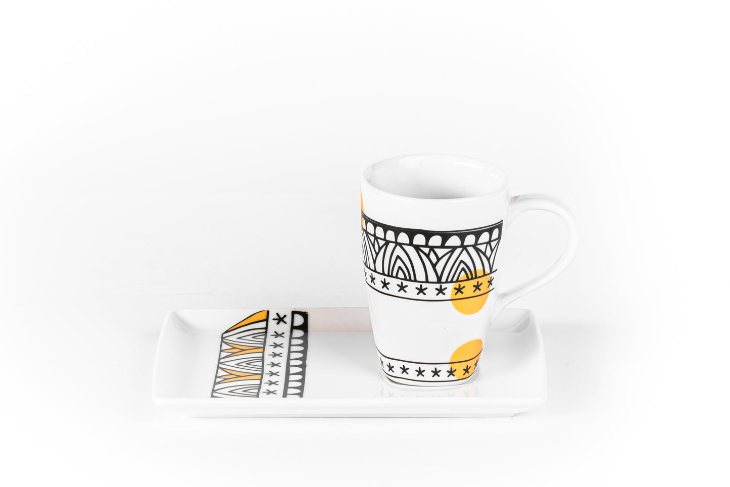 Tut Sun Mug with Plate