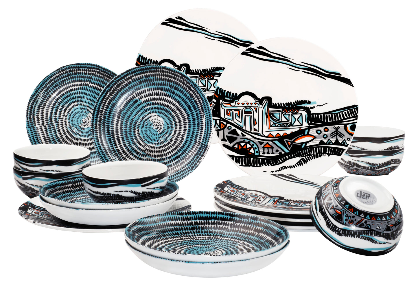 Nubian Dinner Set (18 Pieces)
