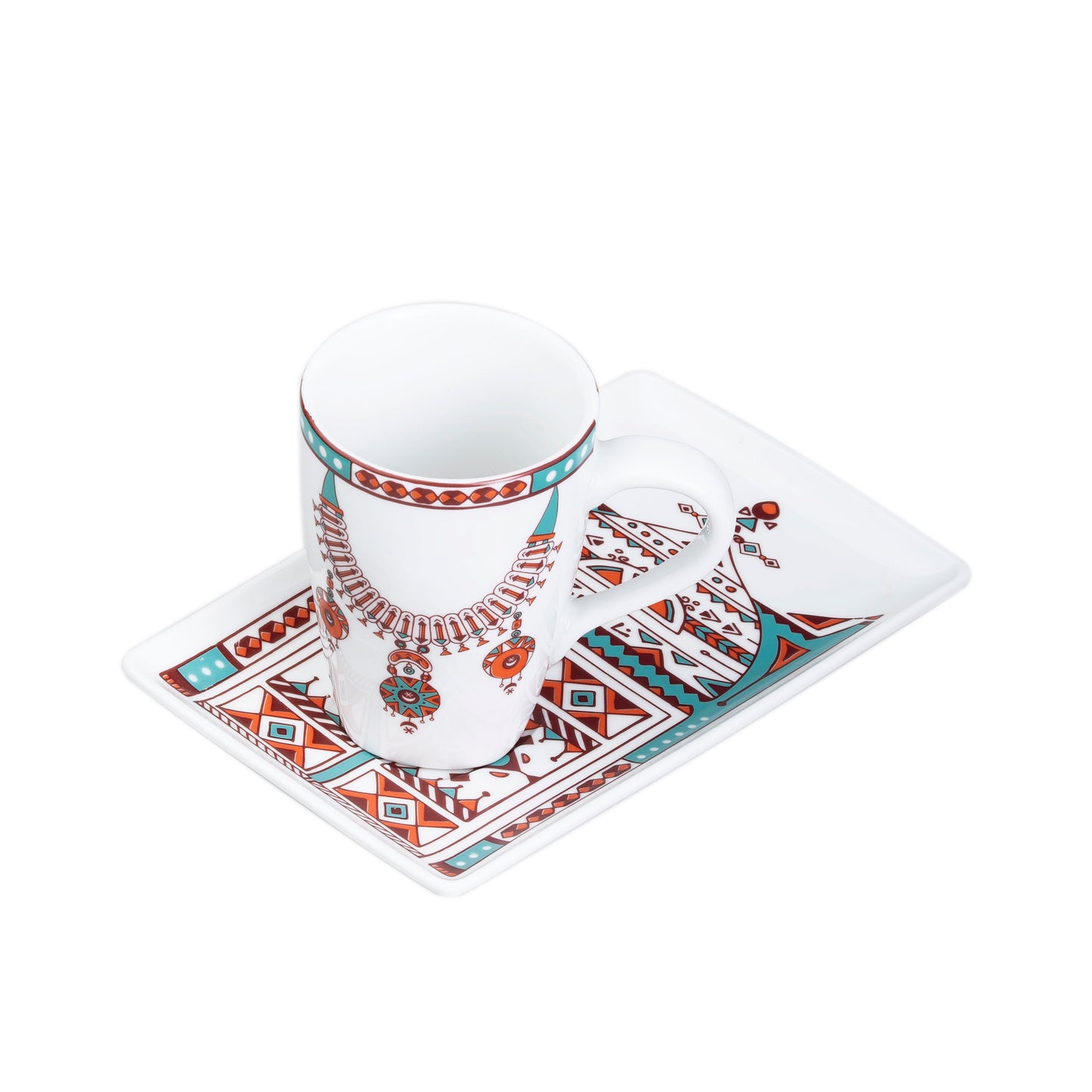 Safira Aziza Necklace Mug with Plate