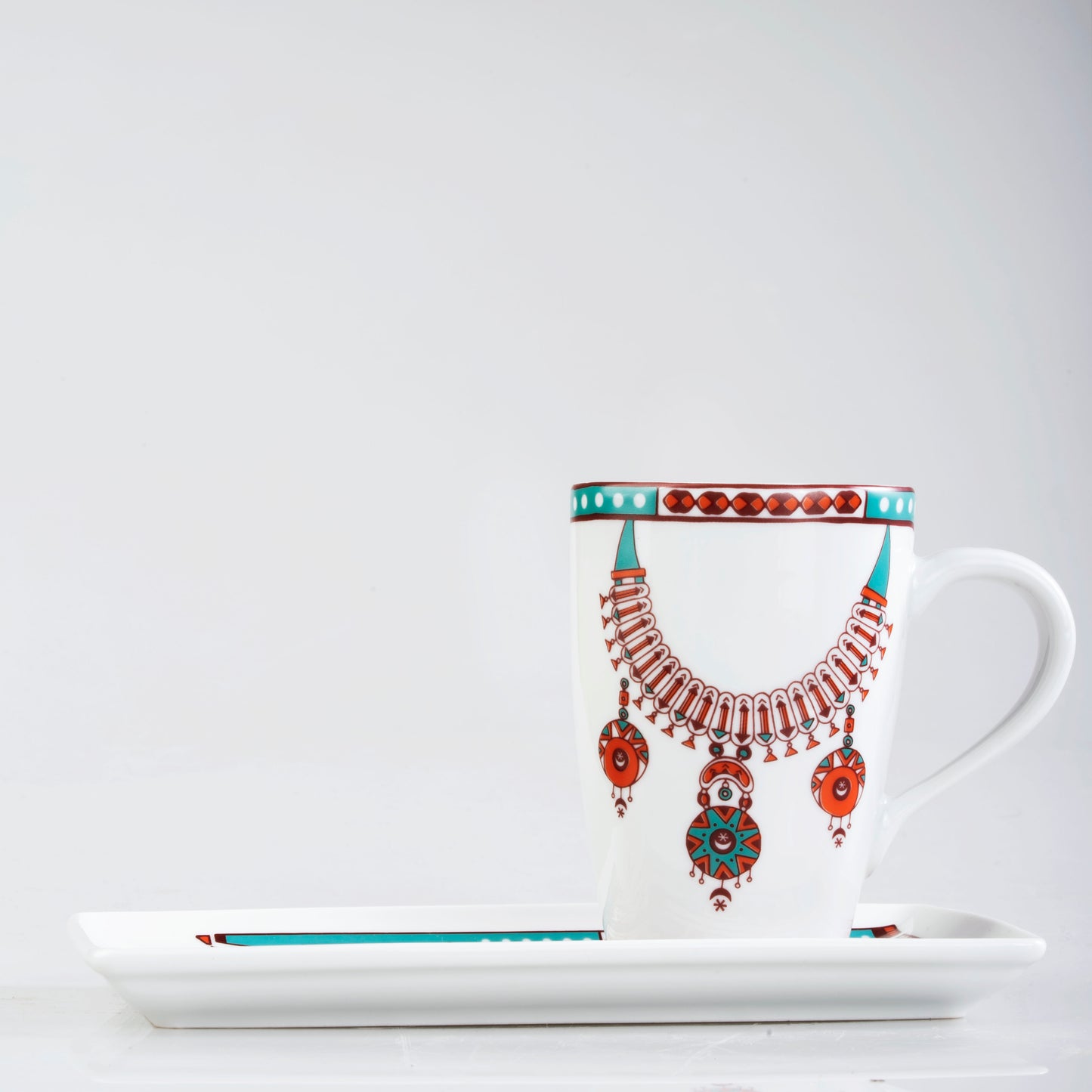 Safira Aziza Necklace Mug with Plate