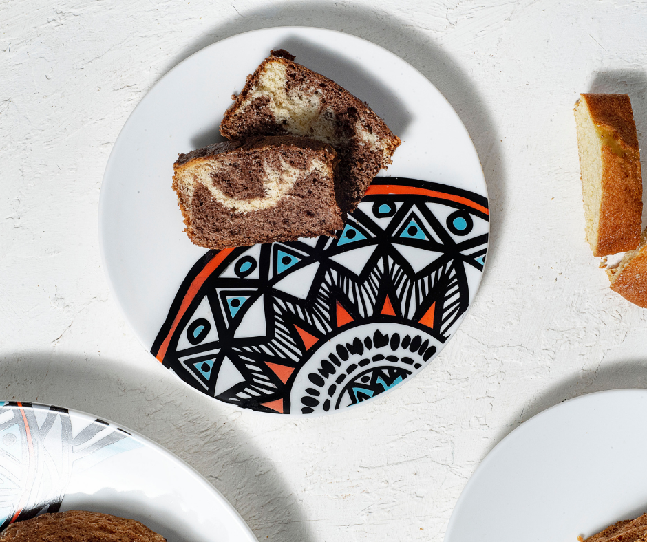 Nubian Dessert  Plate 20cm - Full Pattern