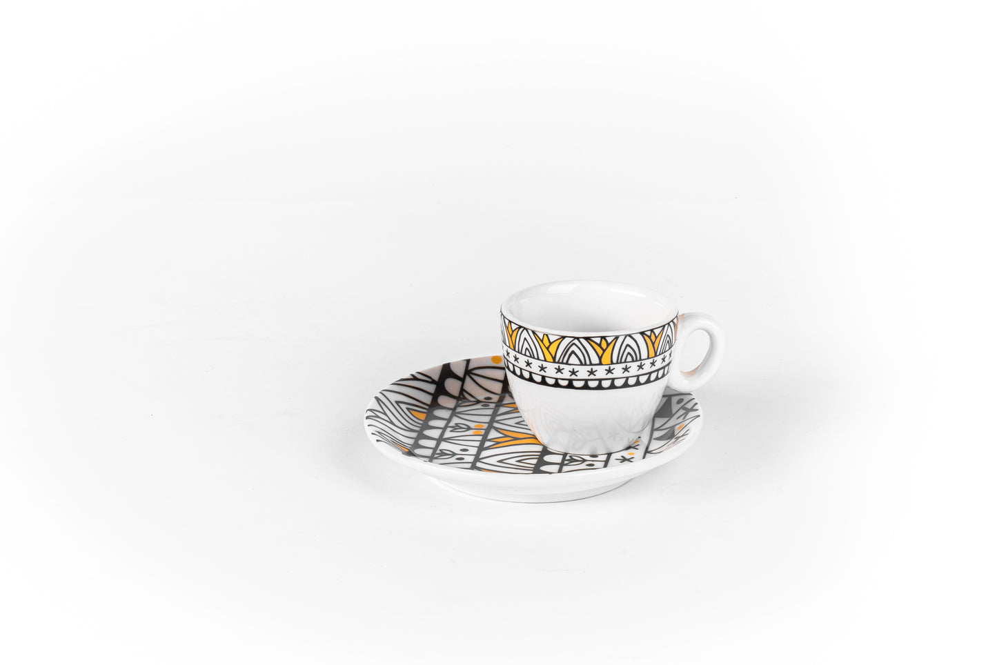 Tut  Side Coffee Cup with Plate