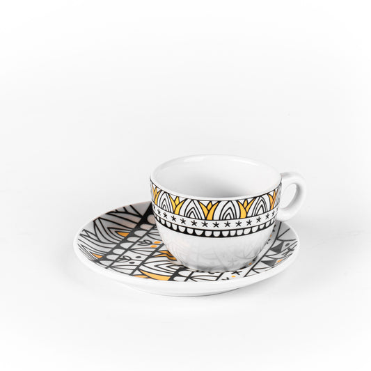 Tut Side Tea Cup with Plate