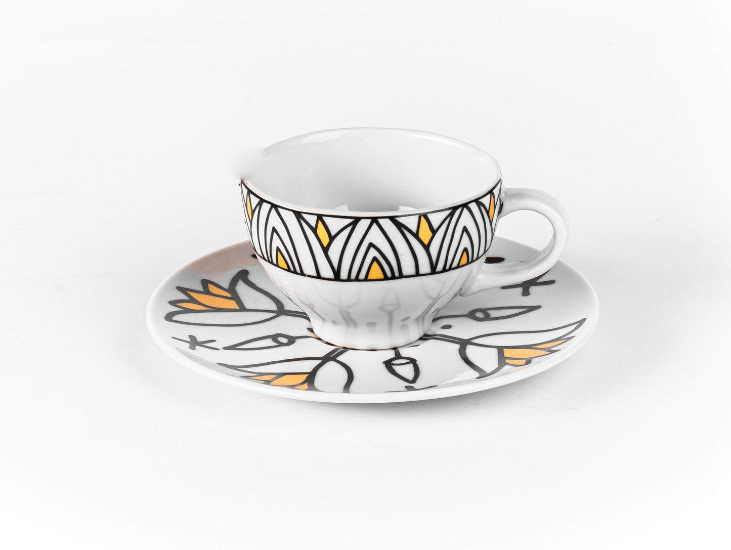 Tut  Center Tea Cup with Plate