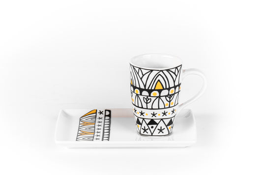 Tut Louts Mug with Plate