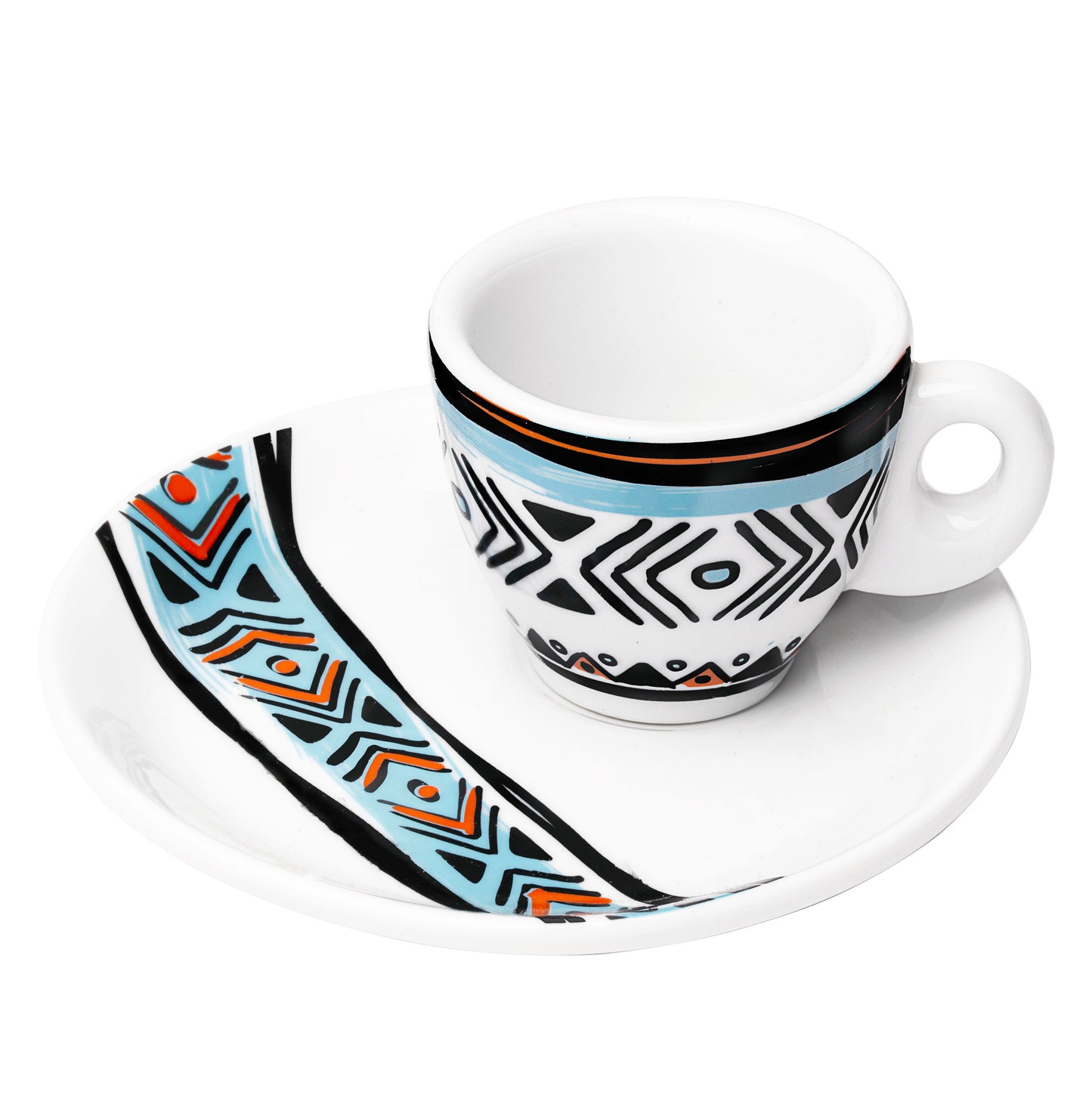 Nubian Side Coffee Cup with Plate